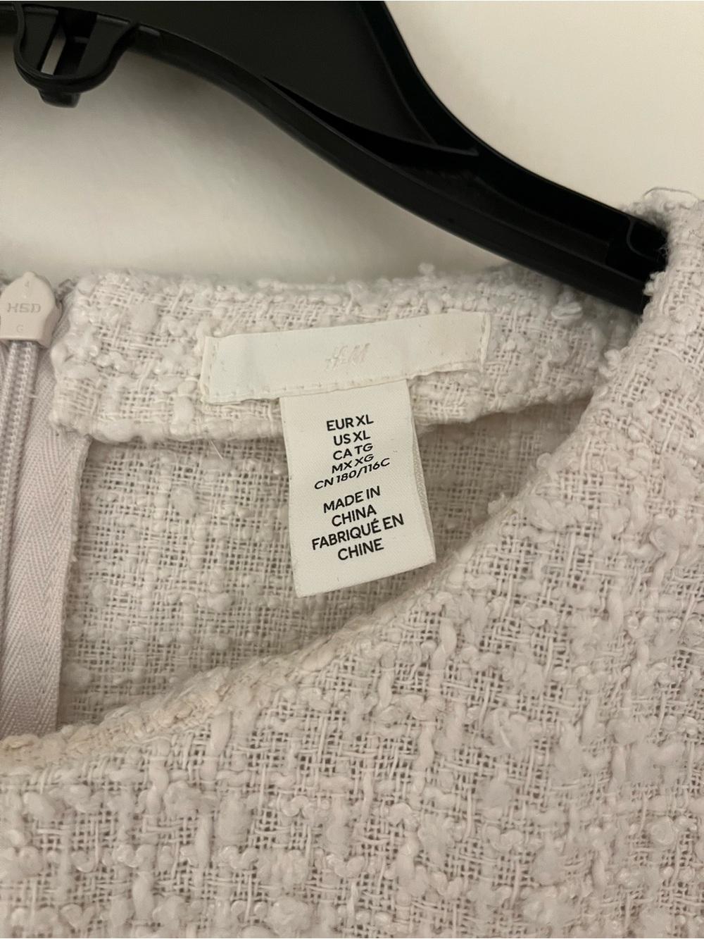 H&M Cream Tweed Top - Picture 2 of 4
